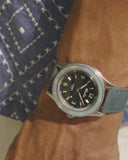 Blue Leather Strap